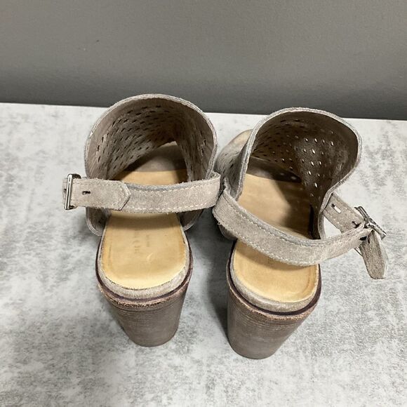 Rag & Bone Wyatt Taupe Perforated Open Toe Booties Size 39 US 9 - Picture 10 of 16